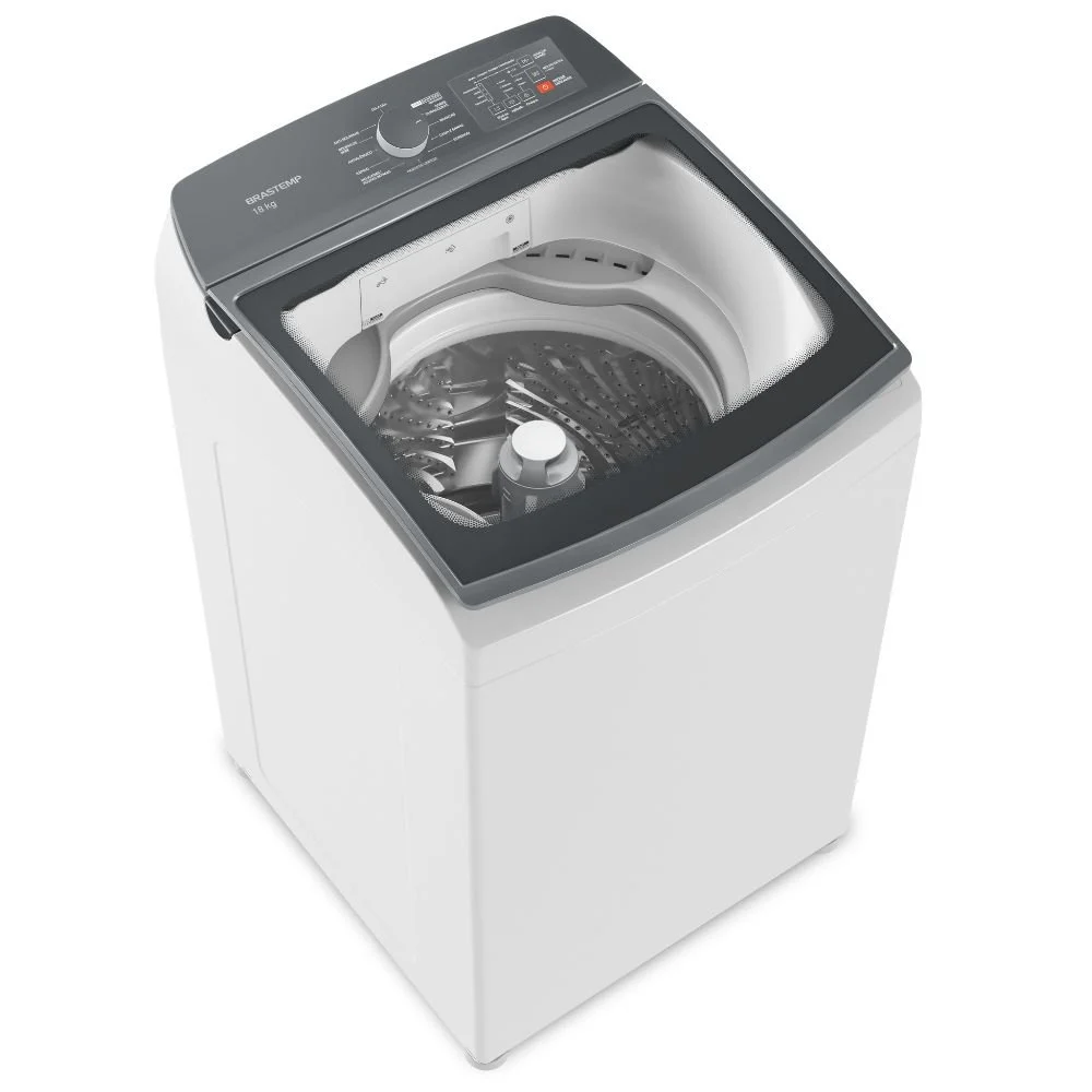 Máquina de lavar Brastemp BWF18AB 18kg branca carga superior eficiente resistente Bivolt